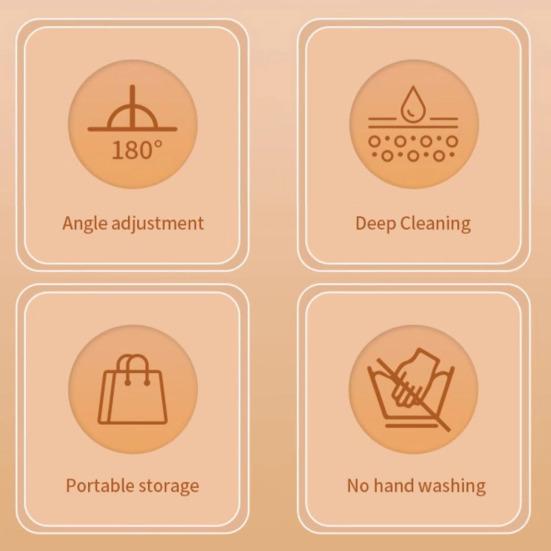 Přenosný mini mop s vynikající absorpcí Ovládání jednou rukou Design s hlubokými drážkami Mop zabraňující poškození
