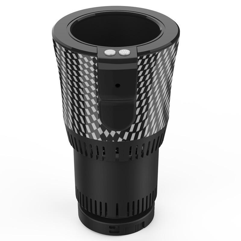Ac29-Rotating Base Auto Smart Heating Cup Holder, 12V For Car Cup Warmer Cooler For Car