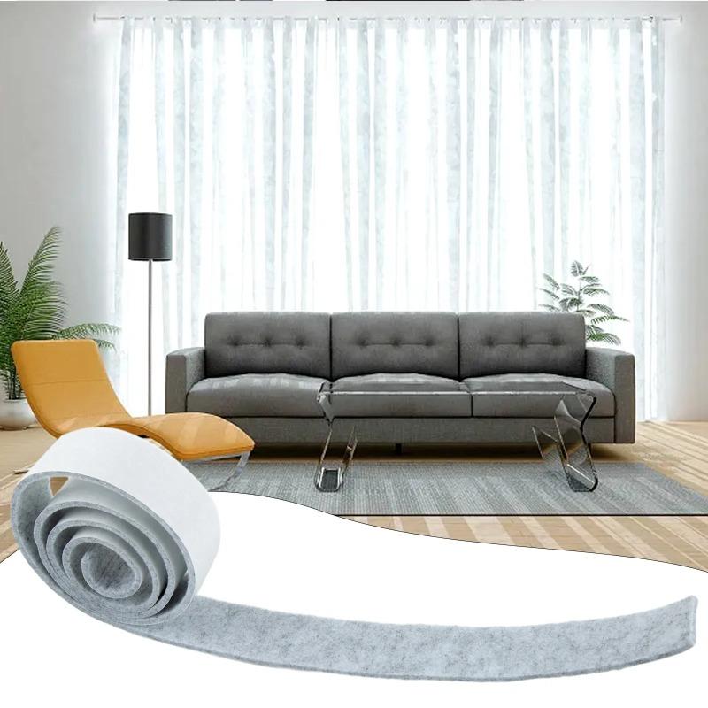 Self-Adhesive Felt Furniture Pad Roll For Hard Surfaces Heavy Duty Felt Strip 1M Protector Wear-resisting Table Chair Leg Sticky