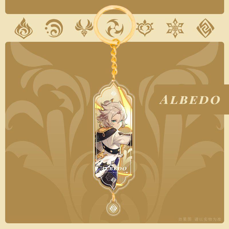 Genshin Impact Acrylic Double Sided Keychain Cartoon Keychains