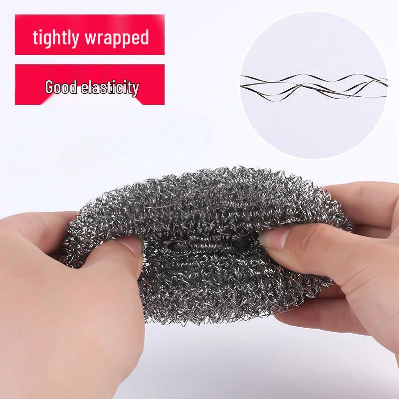 

Кухонный чистящий шарик из нержавеющей стали - Щетка для мытья посуды и инструмент «Волшебный ластик»