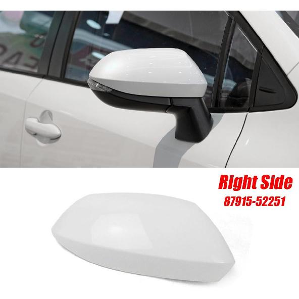 Side Mirror Cap Cover For 2020-2022 Toyota Corolla Replacement 87915-52251 | Right Passenger Side, White