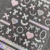 Adorable Bow & Lace 3D Embossed Nail Art Stickers for DIY Phone Case Decoration