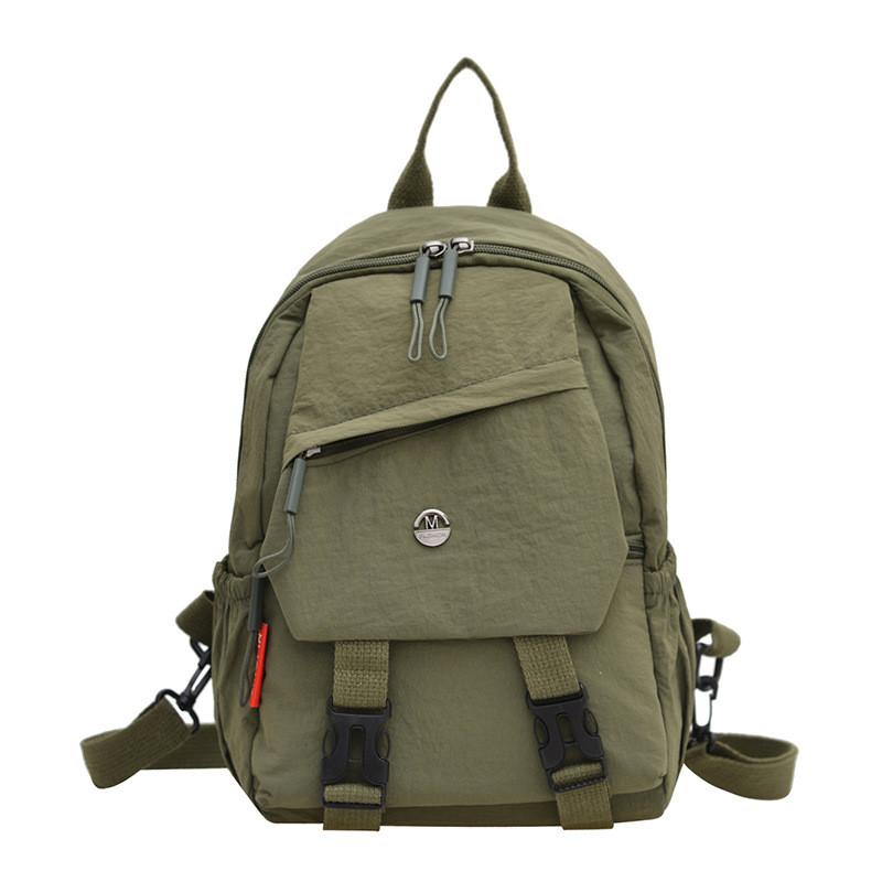 Multifunctional Nylon Backpack With Inner Pocket For Casual Travel And Commuting