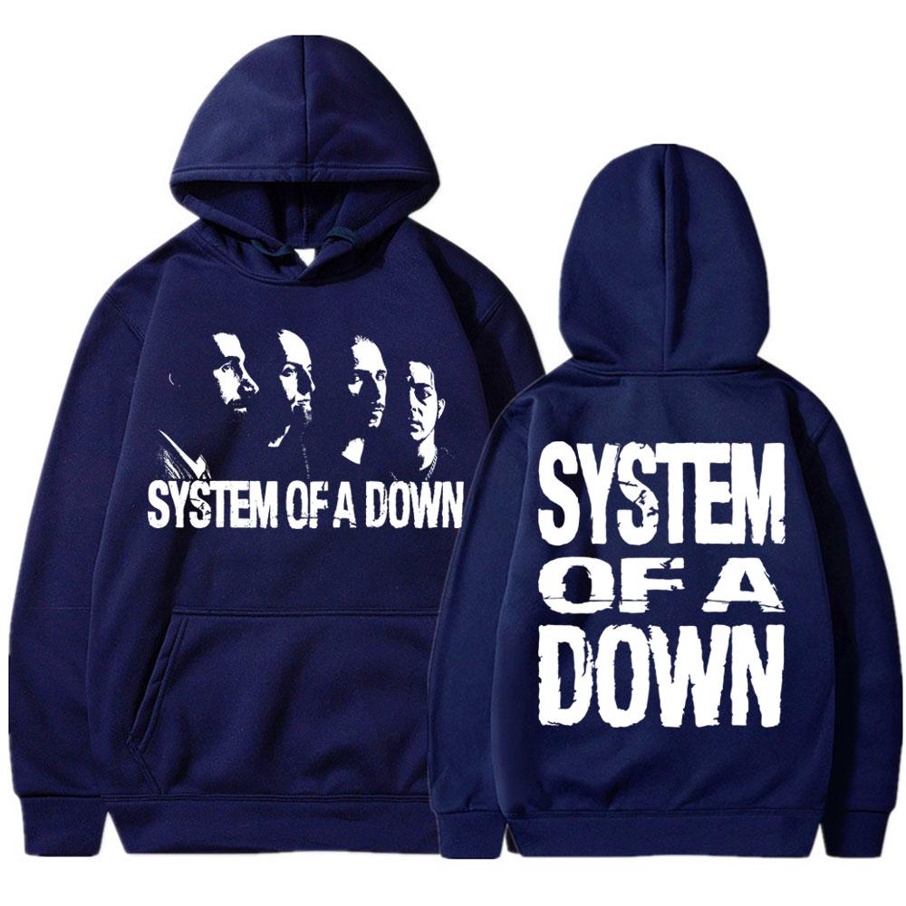 Rock Band System of A Down Graphic Hoodies Men's Vintage Alternative Metal Sportwear Oversized Sweatshirt Gifts