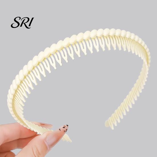 Non-slip Hair Band 1/4Pcs Women Hoop Non-Slip Teeth Plastic Headband Secure Makeup Fit Lightweight Washing Face Accessories Comb Tie