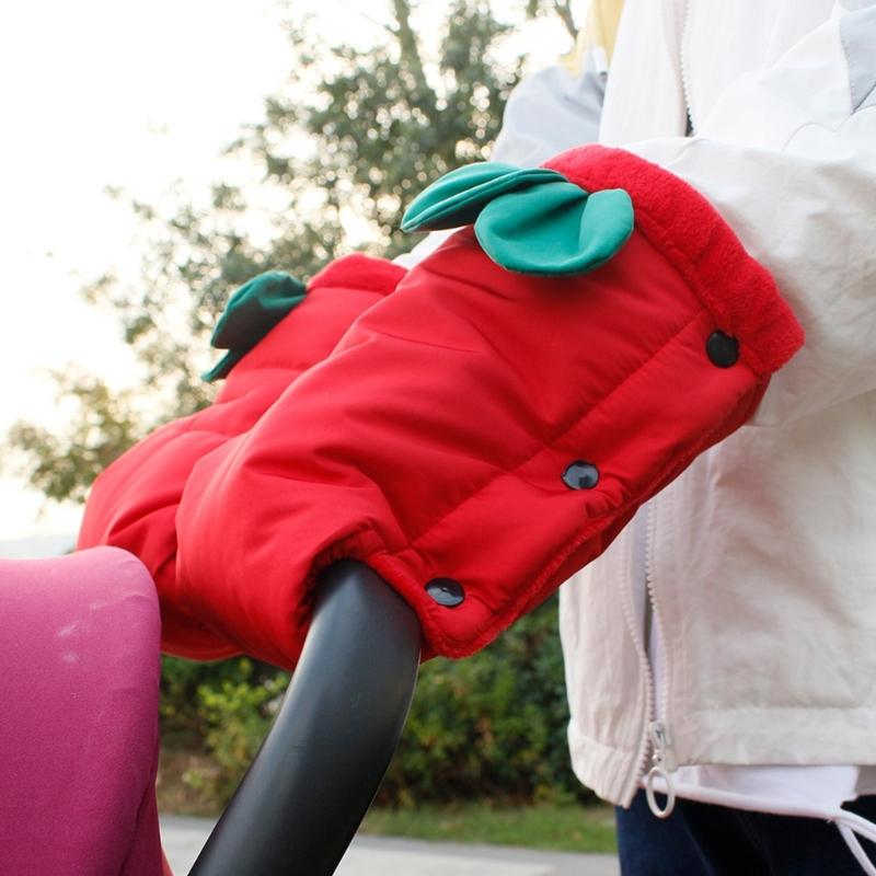 Adjustable Size Infant Stroller Mittens Soft & Comfortable Toddler Pushchair Hand Muffs Stylish & Practical Pram Gloves