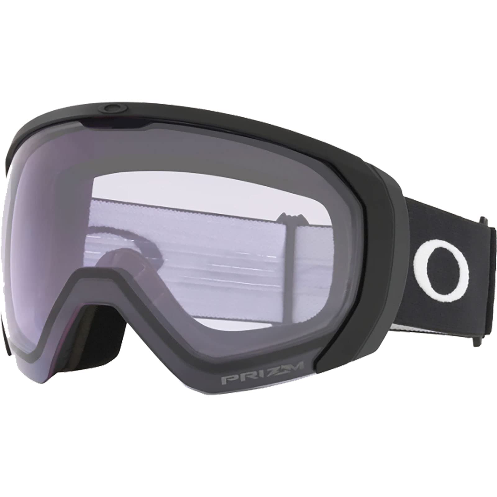 Oakley Flight Path L Matte Clear Free Size Goggles, Black/Prizm Lens,