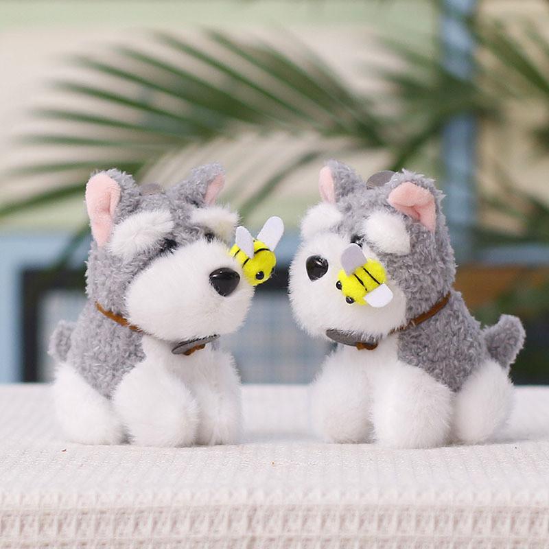 Plush Dog Keychain With Pp Cotton Filling For Cute Animal Bag Charm Decor