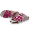 Fashion Cowhide Cork Slippers Women Summer Fashionable Beach Cork Sandals Couple Slippers Sandals Casual Flip Flops Flats Shoes