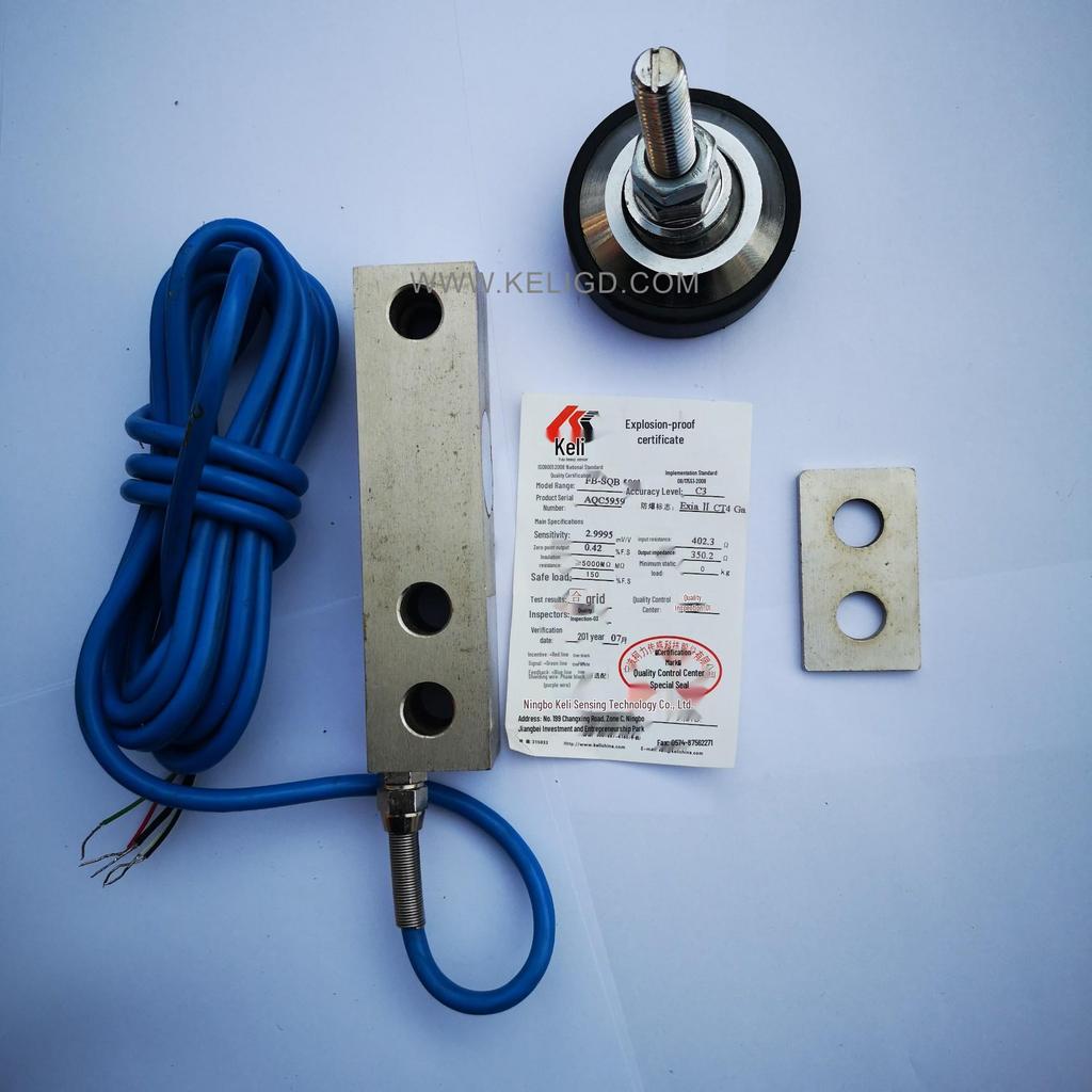Keli Explosion-Proof Weighing Sensor: FB-SQB Models (100kg to 10t).