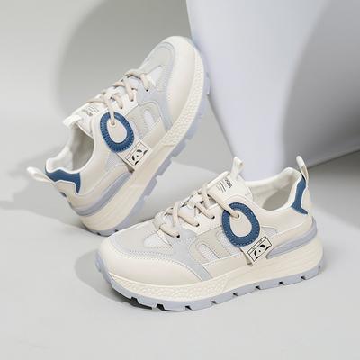 INS Oberfläche Low Top Dad Schuhe Damen Frühling Neu Atmungsaktiv Sport Erhöhen Freizeitschuhe