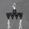 Home Garden 4-Way Water Connector with Switch Valve Faucet Quick Connect.