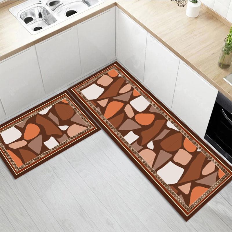 Kitchen Floor Mat Entry Door Foot Mat Entry Door Long Mat Cartoon Entry Carpet Household Absorbent Mat
