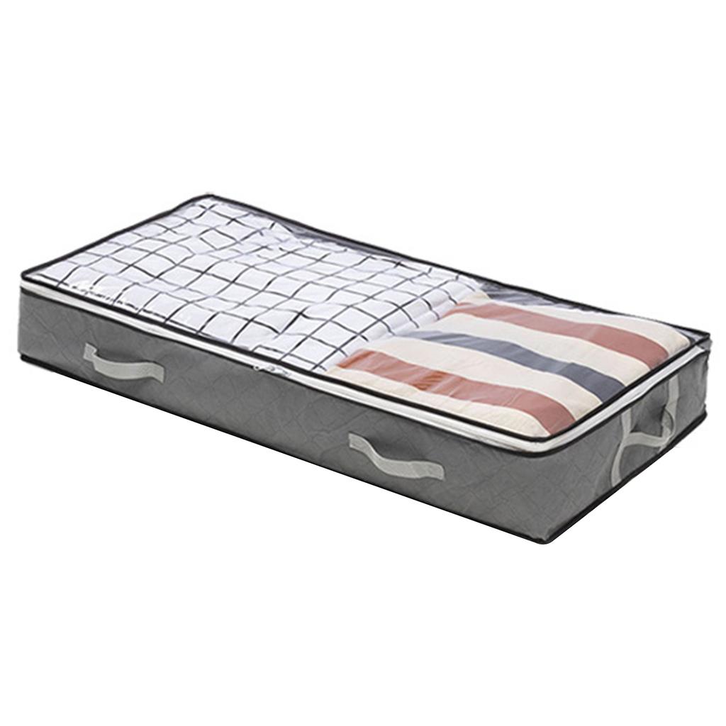 Underbed Storage Organizer Drawer Non Woven Clothes Blankets Storage Box Collapsible Dustproof Foldable For Bedroom Wardrobe