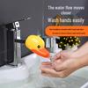 Cute Duck Silicone Faucet Extender: Splash-Proof Water Guide for Kids' Washbasin
