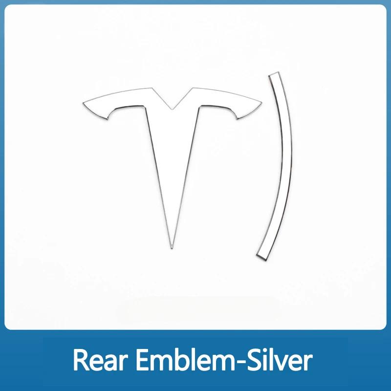 

For Tesla Model 3 ModelY Metal Alloy Car Front Hood Emblem Rear Trunk 3D Sticker Replacement Badge Accessories Model 3.Y-Front Hood
