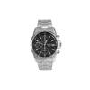 100 Meter wasserdicht Chronographenfunktion Quarz Stahlarmband 40mm Herrenuhr schwarzes Zifferblatt SND367P1