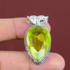 Faceted Lemon Topaz Gemstone Pendant Beautiful Vintage Pendant 925 Sterling Silver Pendant Handmade Jewelry Anniversary Gifts Decent Pendant