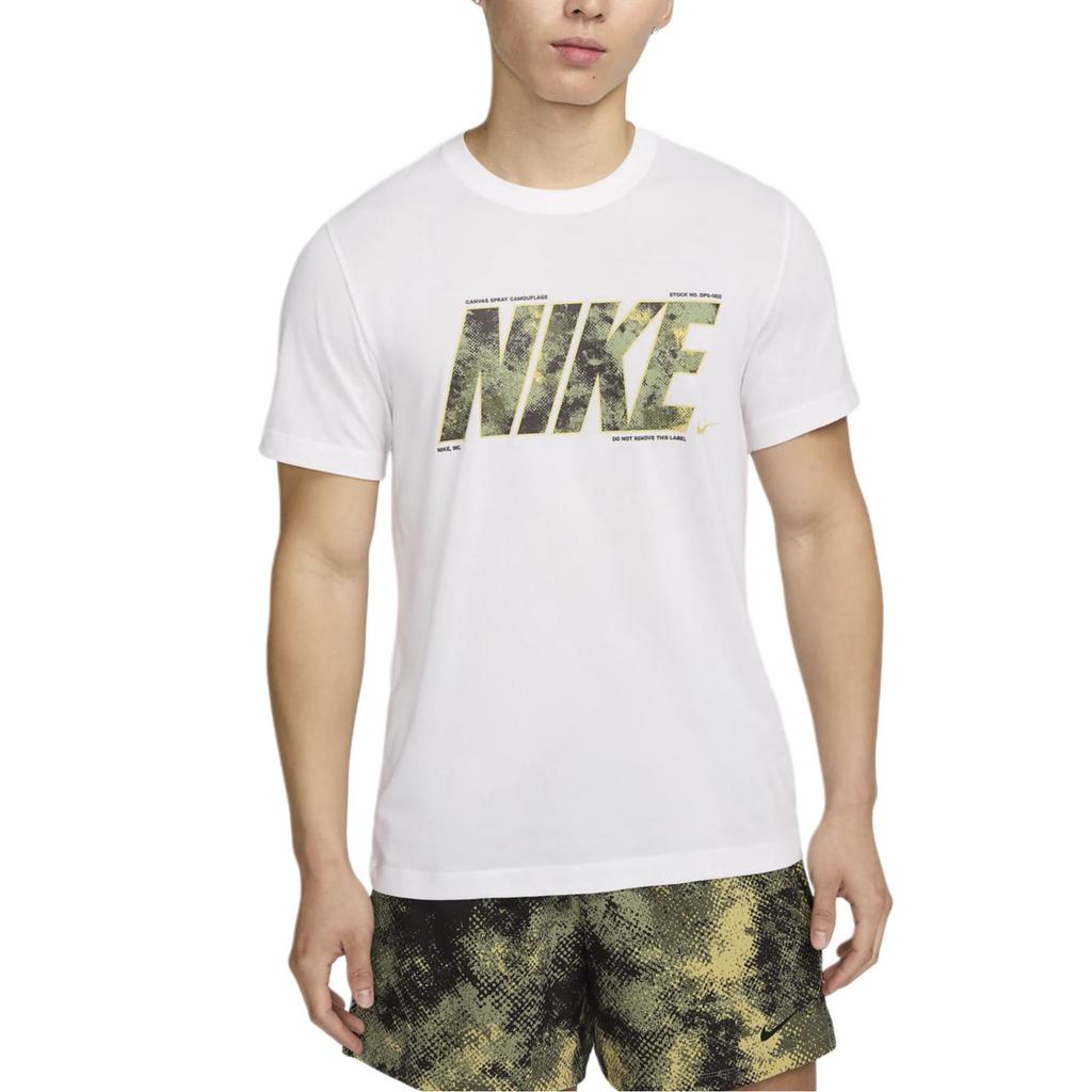 Nike Loose Casual Comfortable Workout Fitness Short Sleeve T-Shirt Men Tops White FZ8039-100