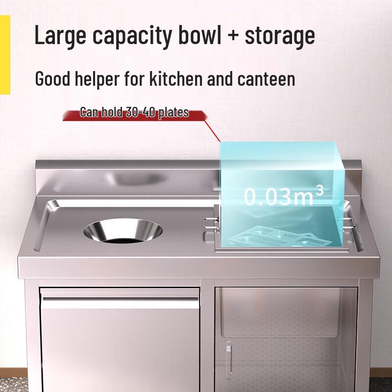 Commercial Double-Hole Meal Service Cart