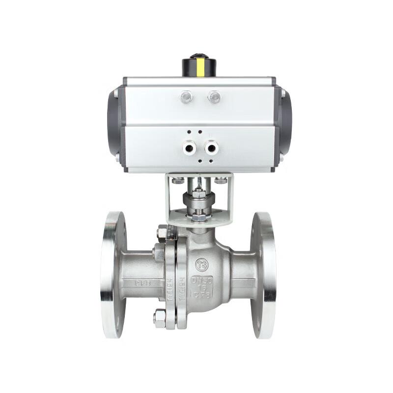 JINGXINGONG Q641F-16P Pneumatic Stainless Steel Flange Ball Valve