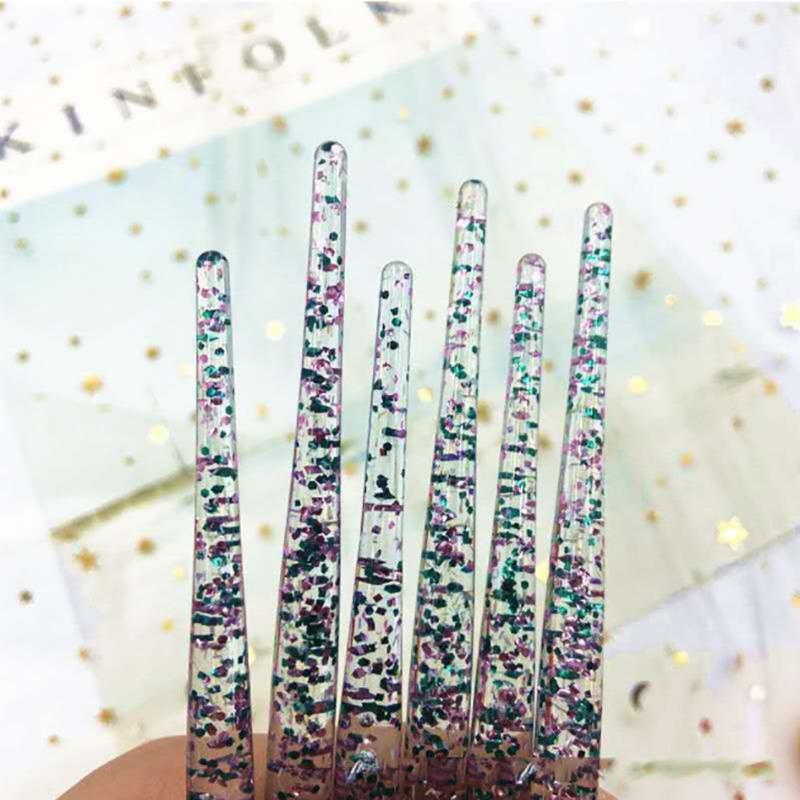 Colorful Makeup Brush Set Glitter Shinny Crystal Foundation Blending Power Cosmetic Beauty Make Up Tool Set