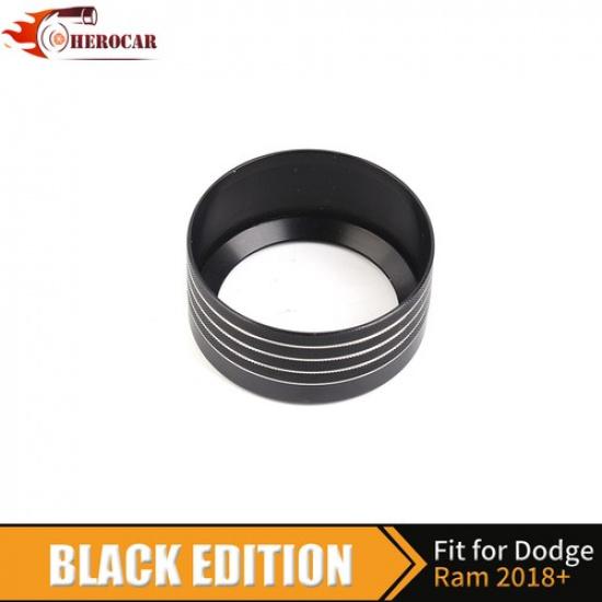 Headlight AC Radio Switch Knob Ring Cover For Dodge RAM 1500 19+ Black Interior