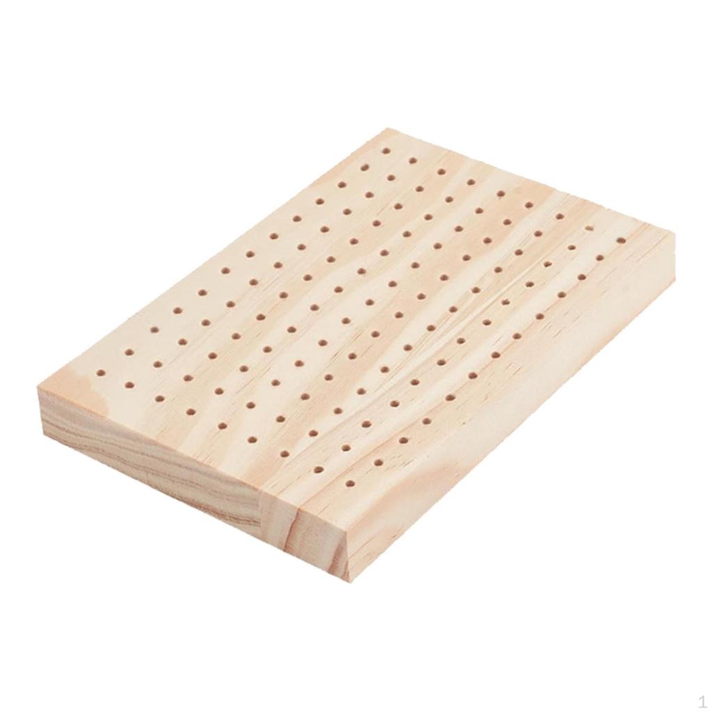 Soporte de madera para brochetas, bandeja para servir aperitivos, palillos y tablero para cumpleaños