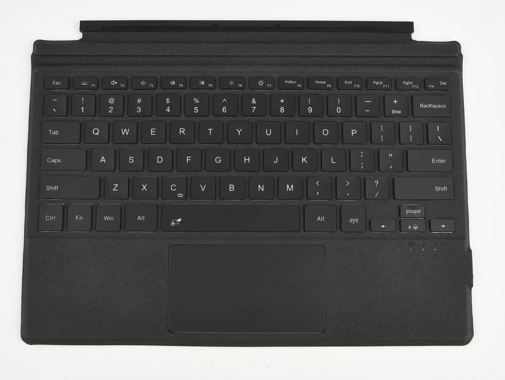 Étui clavier Bluetooth pour Surface Pro avec design magnétique rétroéclairé sept couleurs