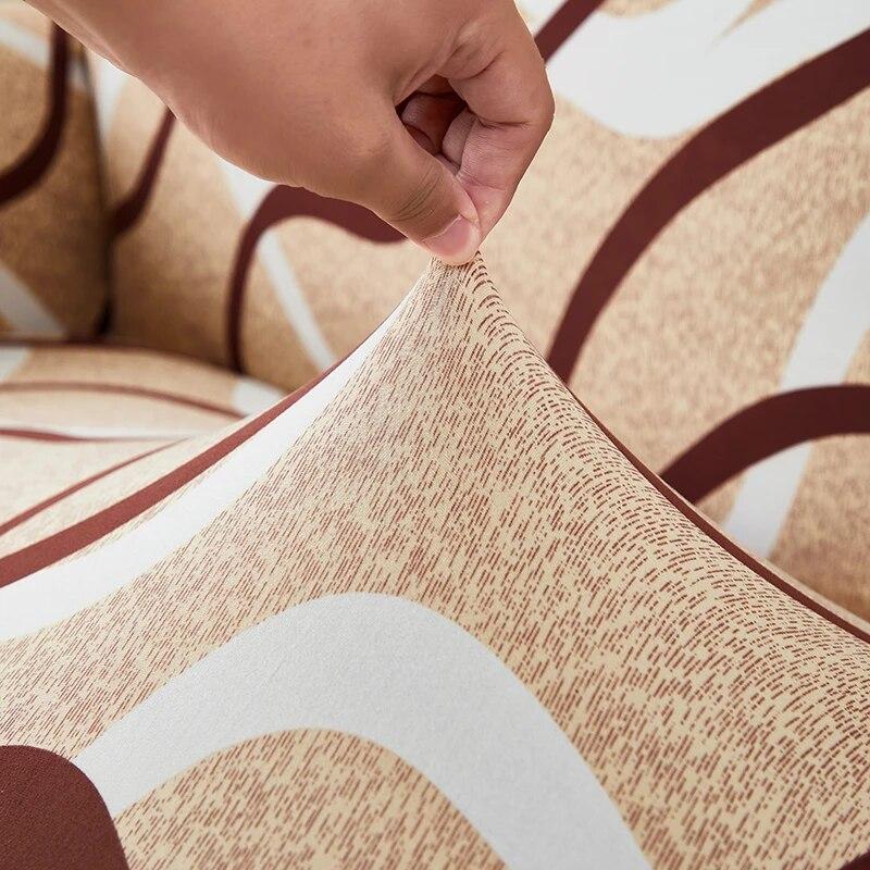 Elastischer Sofabezug für Wohnzimmer, bedruckter Sofabezug, L-förmiger Sofabezug, Möbelschutzbezug, Schlafzimmer, Heimdekoration, Couchbezug