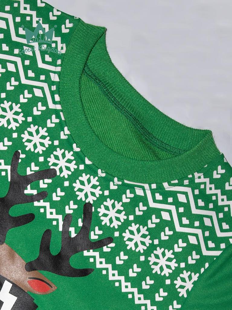 Trendy Christmas Print Round Neck Sweatshirt for Boys - Autumn/Winter Collection