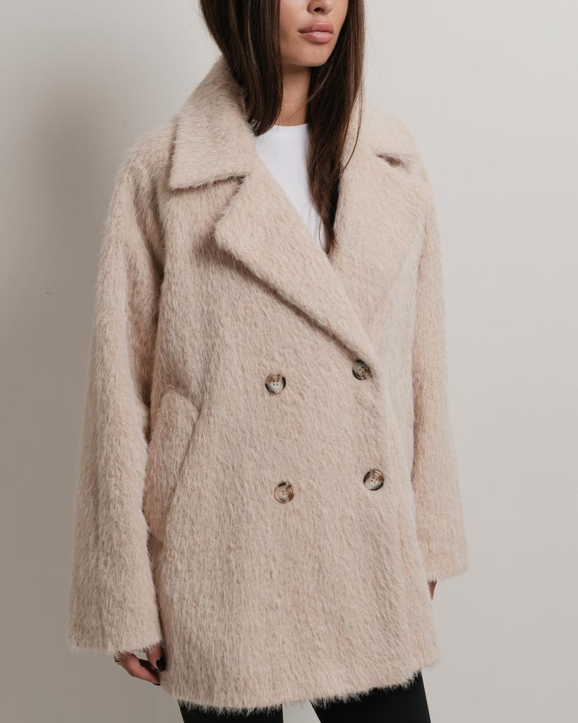 Palton de damă Of White 9501 36 bej