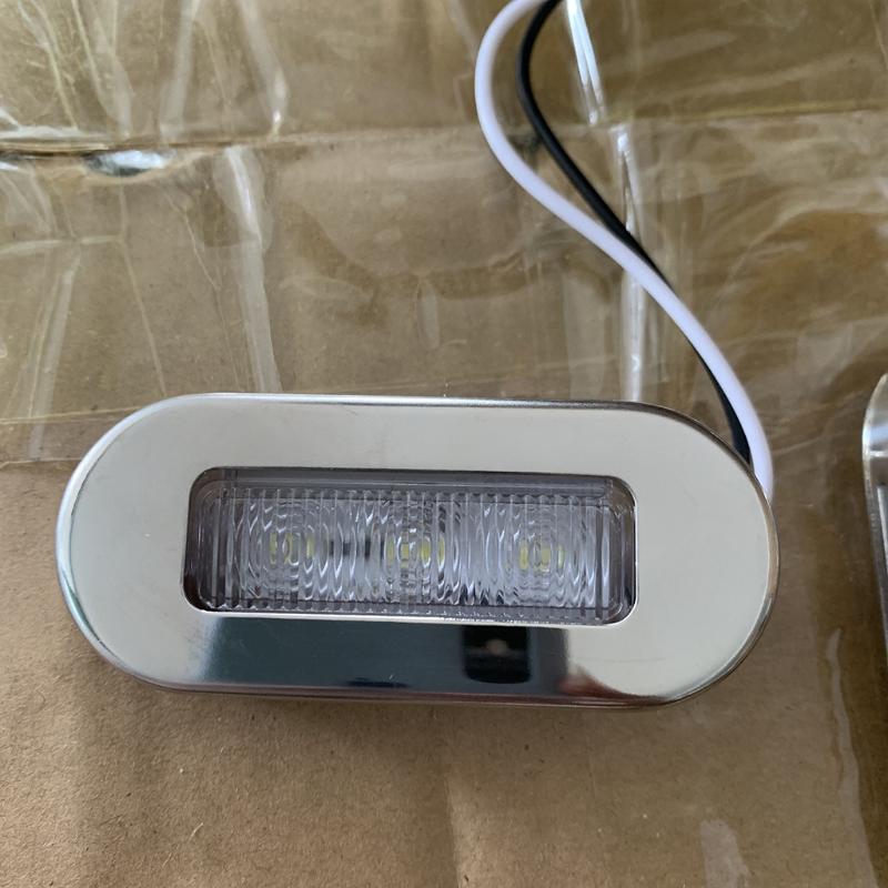 4 Pack 12V Boat Courtesy Lights LED Stair Deck Stern Light Waterproof Turn Signal Indicator Yacht Tail Lamp Marine Light