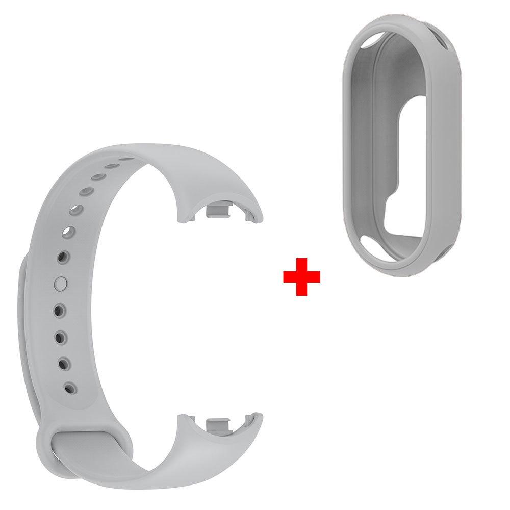 Wristband + Protector Case For Xiaomi Mi Band 8 Silicone Watchband Bracelet Protective Cover For Xiaomi Band8 Mi Band 8 Correa