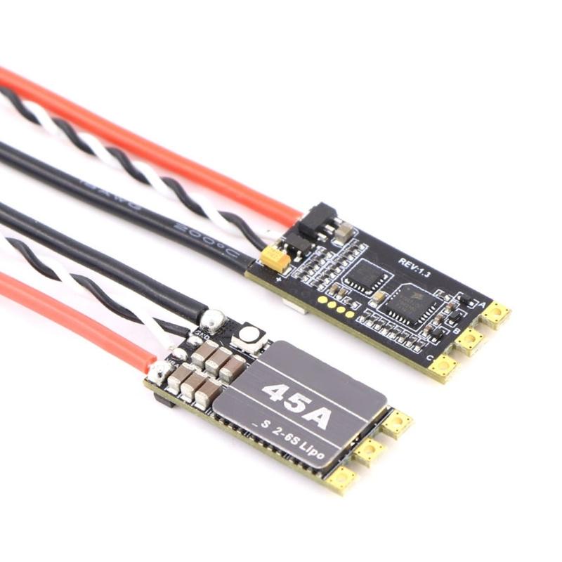 For BLHeli-S 2-6S Brushless Speed Controller 35A 45A with LED Light For Remote Control FPV Drones Parts