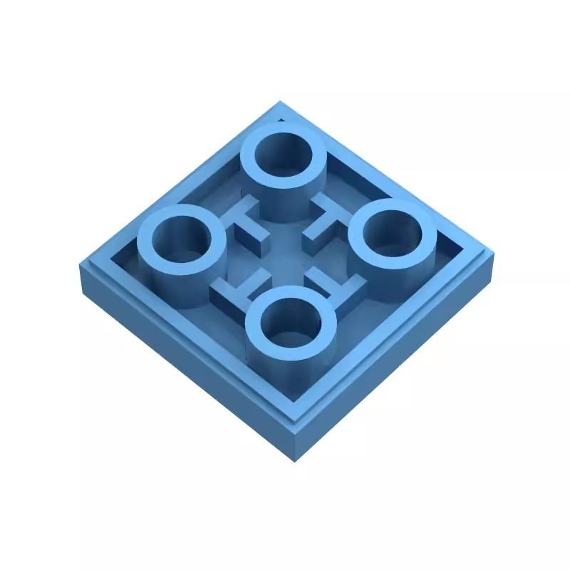 100pcs MOC Compatible Assembles Particles 11203 Tile Modified 2 x 2 Inverted Building Blocks Parts DIY Enlighten Block Bricks
