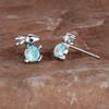 Cute and Playful Round Three Dimensional Bunny Design with Earrings for A Fresh and Girlish Heart