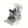 4pcs 0-90-180 Degree Folding Table Legs Bracket Hardware Self Locking Hinge Foldable Legs Lock Extension Support Bracket for Tables Chair Beds Garage