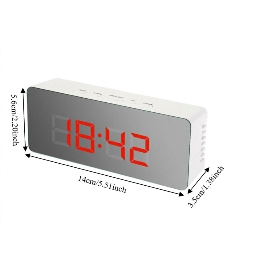 Smart Digital Alarm Clock Night Light Mirror Clock Fashion LED Electronic Clock Kids