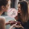 2D Flat Best Friend Birthday Gifts Heart Acrylic Desktop Decoration Plaque, Home Decor Plaque Hanging Wall Art Decorative Garden Decoration for Room D