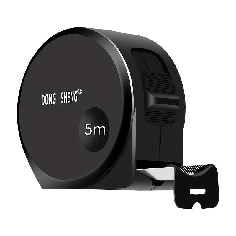 1pc Tape Measure Black Matte High Precision Durable Waterproof Frosted Finish, Locking Feature Thickened Shell,Heavy-Duty Precision Measuring Tool