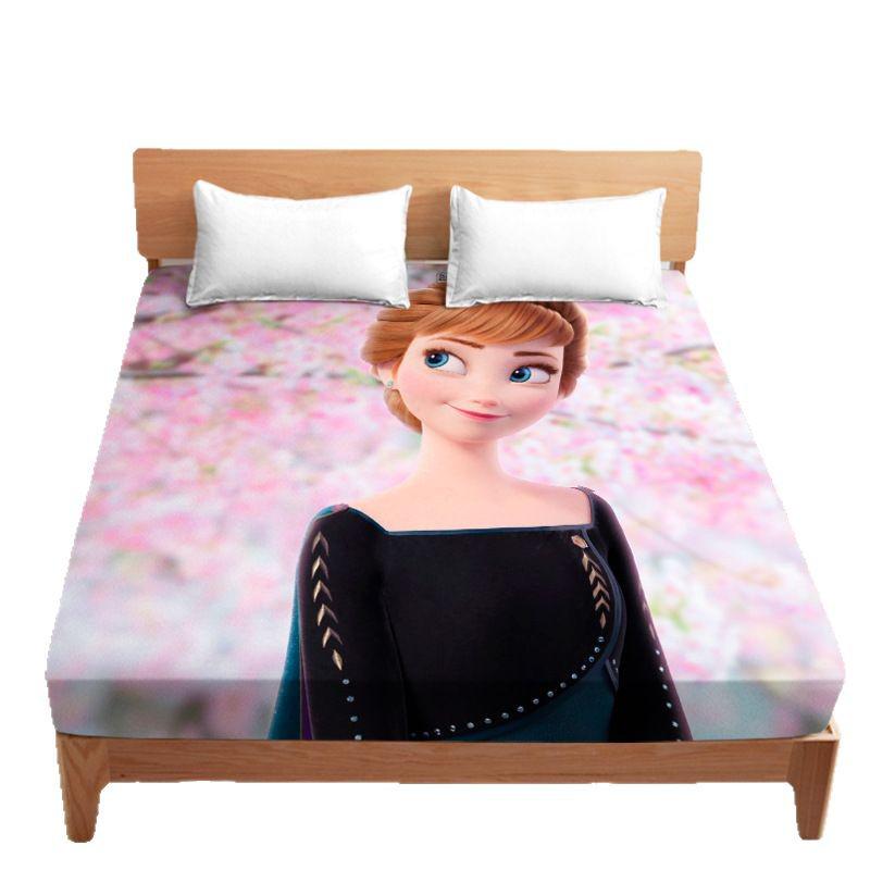Elsa Princess Children's Bed Cover for Student Dorm Mattress