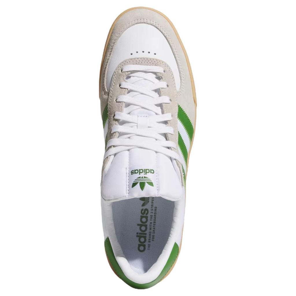 Adidas Originals GLENBURN Skateboard Shoes Unisex White Green KK1118