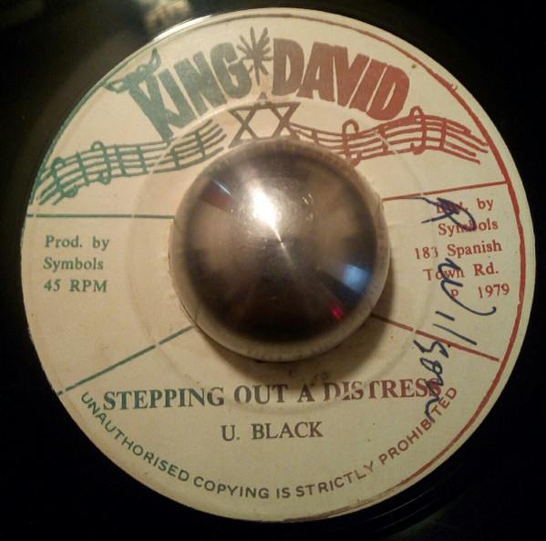 

7inch Record U BLACK Stepping Out A Distress NONE King David 1979 Jamaica Reggae Ska Dub Used