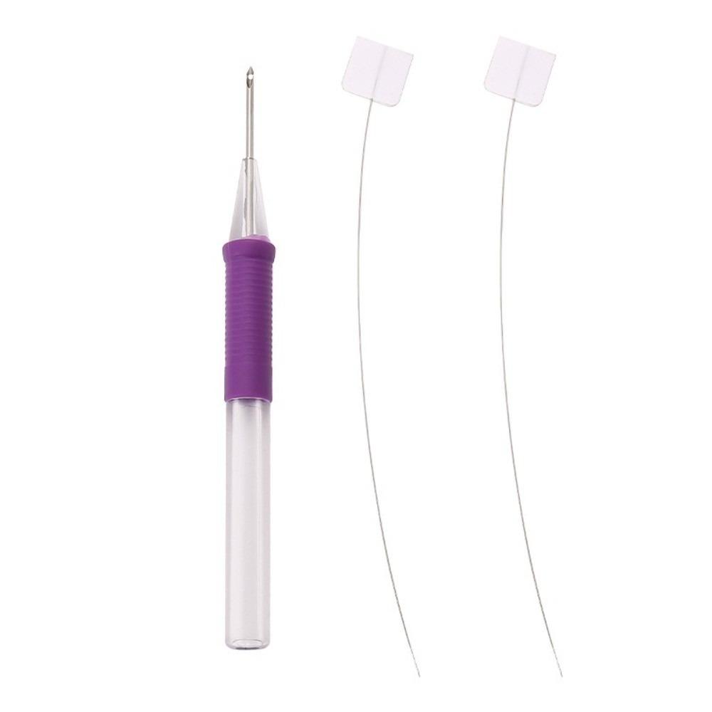 

Adjustable Embroidery Punch Needle Kit DIY Craft Poking Cross Stitch Tools Punching Needle Embroidery Pen Stitching Applique фиолетовый