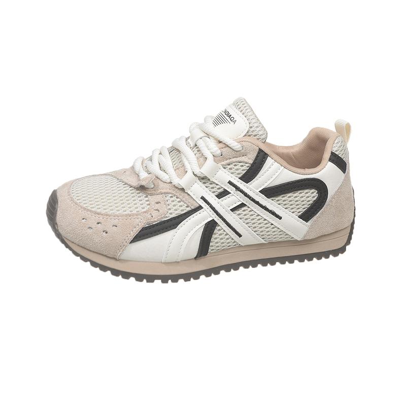 

Fashion Women Sneakers Comfortable Breathable Platform Shoes Fashion Lace Up Female Casual Shoes for Women Outdoor Running Sports Shoes 35 бежевый