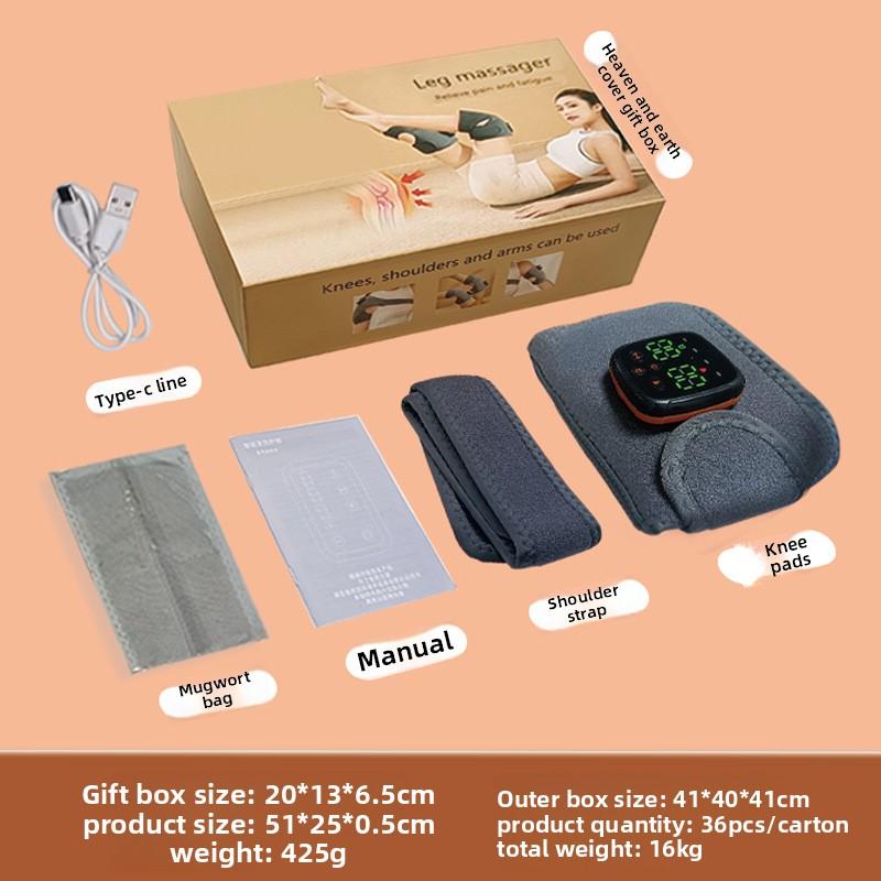 Self-heating Knee Pads Vibration Hot Compress Knee Massager Old Cold Leg Joint Warmth EMS Massager New Product