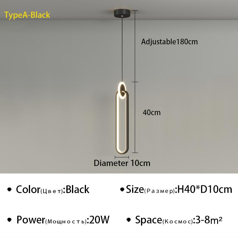 Moderne LED Pendelleuchte für Schlafzimmer Nachttisch Wohnzimmer Esszimmer Hintergrund Hängeleuchte Kronleuchter Wohnkultur Leuchte