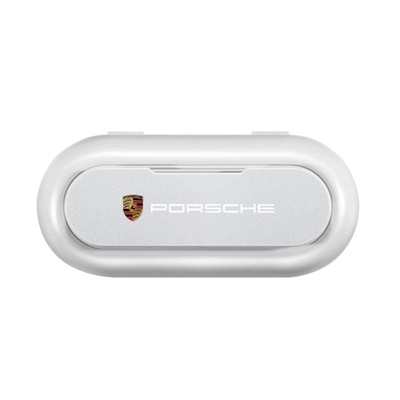 1 stk Bil Solskjerm Brille Oppbevaringsboks Holder Organizer Tilbehør For Porsche Boxster Cayenne Panamera Macan Cayman 911 918 996 917 991